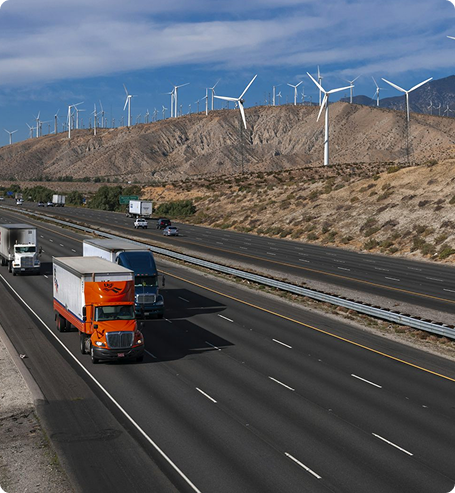 Renewable energy freight transportation for energy infrastructure