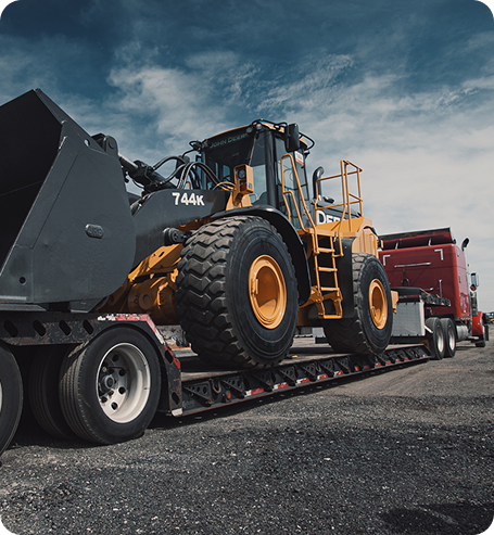 Industrial equipment transportation with route planning and permits