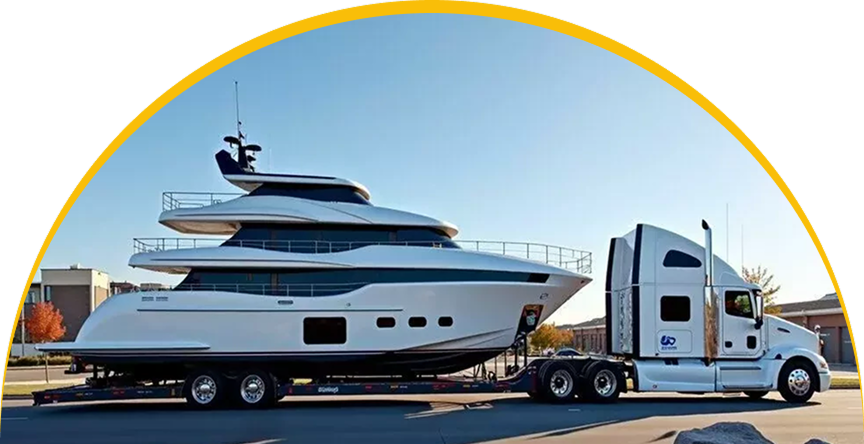Nationwide boat transportation for marine dealers and fleet operators