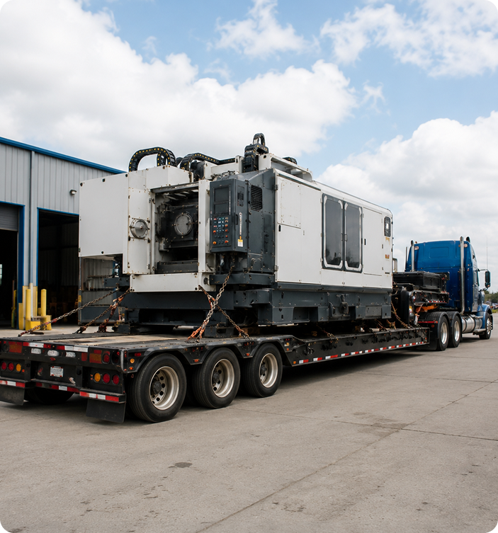 Machinery Transport Services for CNC machines and precision manufacturing equipment