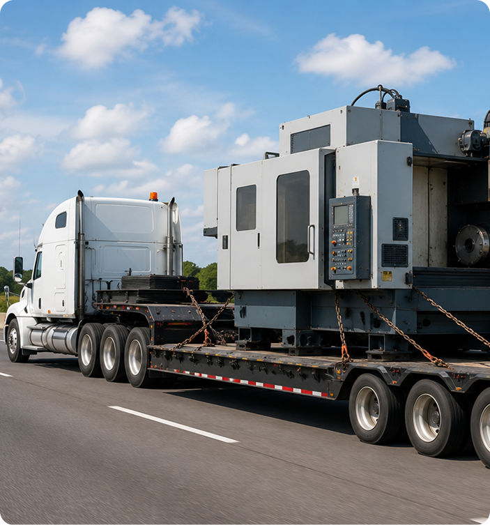 Machinery Transport Services for food processing and pharmaceutical equipment