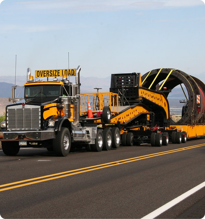 Specialized equipment hauling for energy and oil field machinery