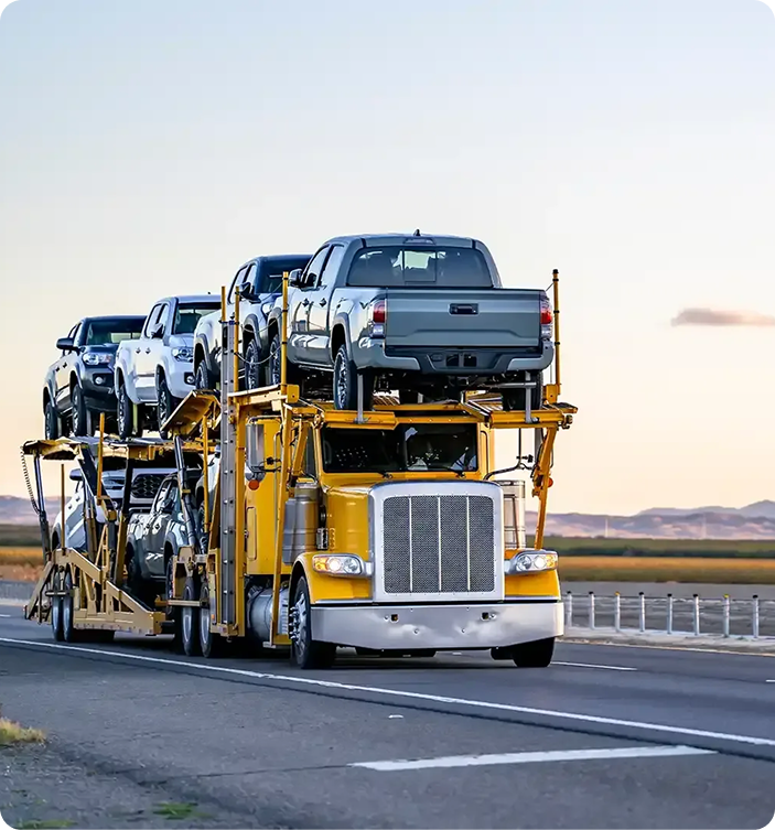 Non running vehicle shipping with specialized loading equipment