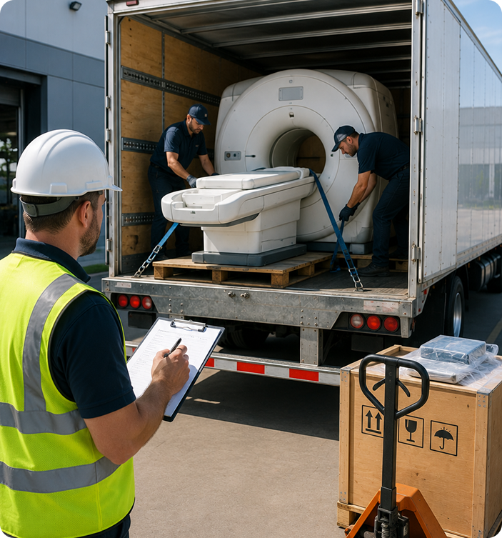 Medical device transportation for surgical and operating room equipment